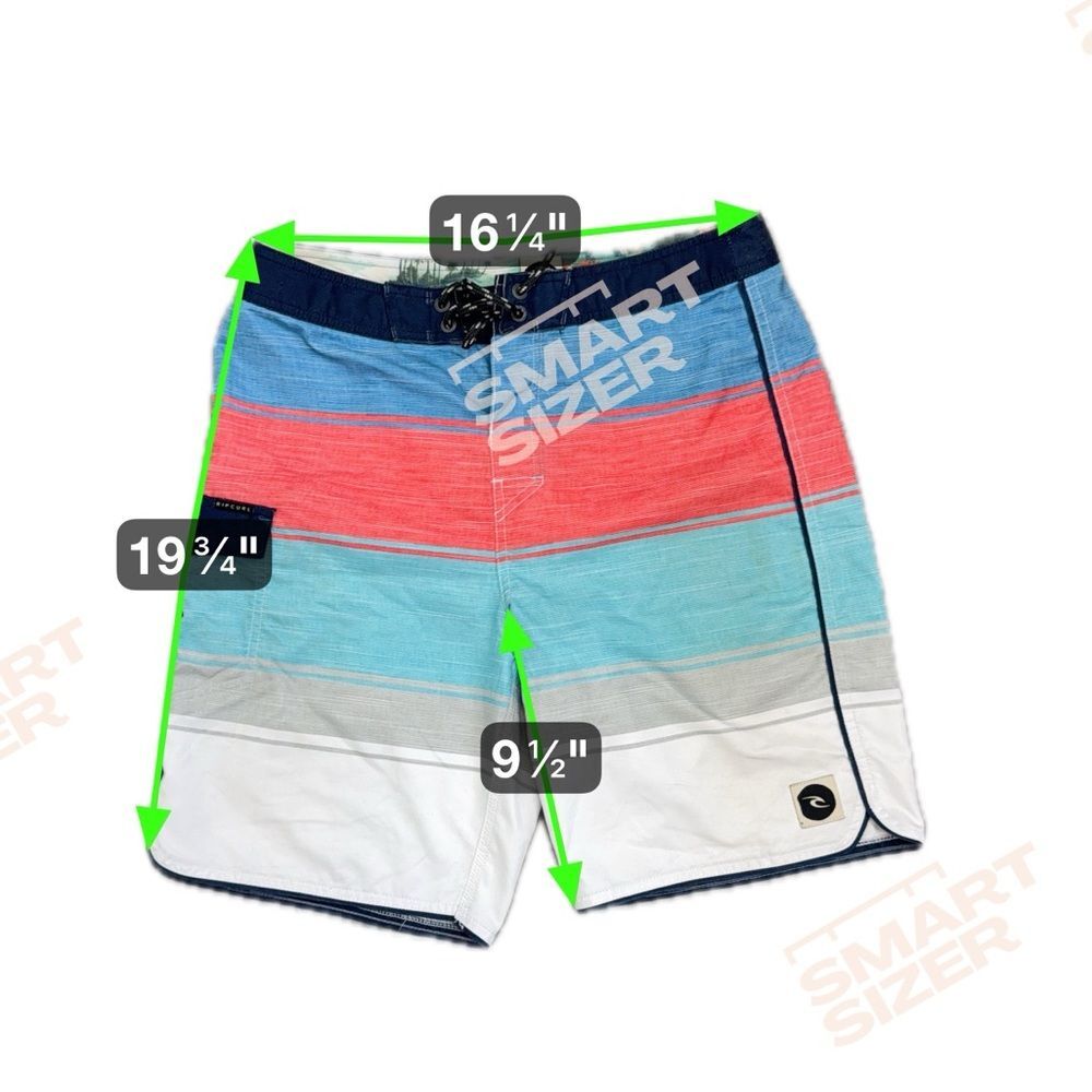 Rip Curl Salmon Blue Multicolor Swim Board Shorts Mens 32 Waist - Picture 5 of 5